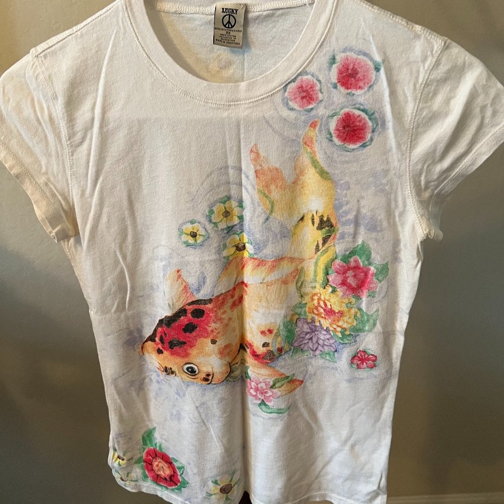 Lucky Brand Koi Fish Shirt